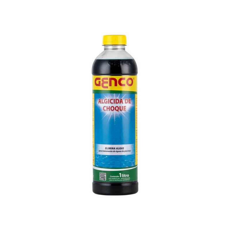 Algicida de Choque Genco 1 Litro Elimina Algas Piscina Verde Algicida de Choque Genco 1 Litro Elimina Algas Piscina Verde