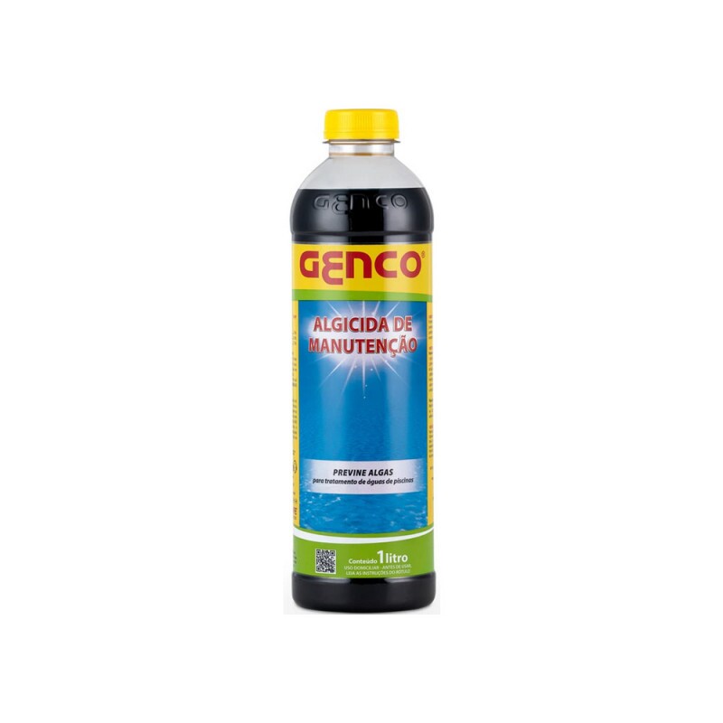 Algicida de Manutenção Genco 1 Litro Previne Algas Piscina Verde Algicida de Manutenção Genco 1 Litro Previne Algas Piscina Verde