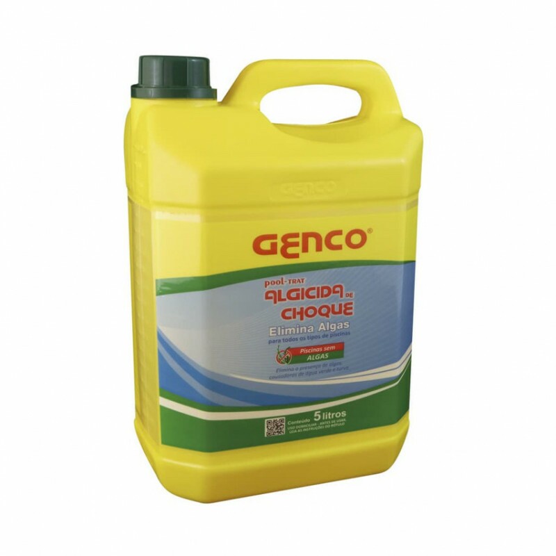 Algicida de Choque Genco 5 Litros Elimina Algas Piscina Verde Algicida de Choque Genco 5 Litros Elimina Algas Piscina Verde