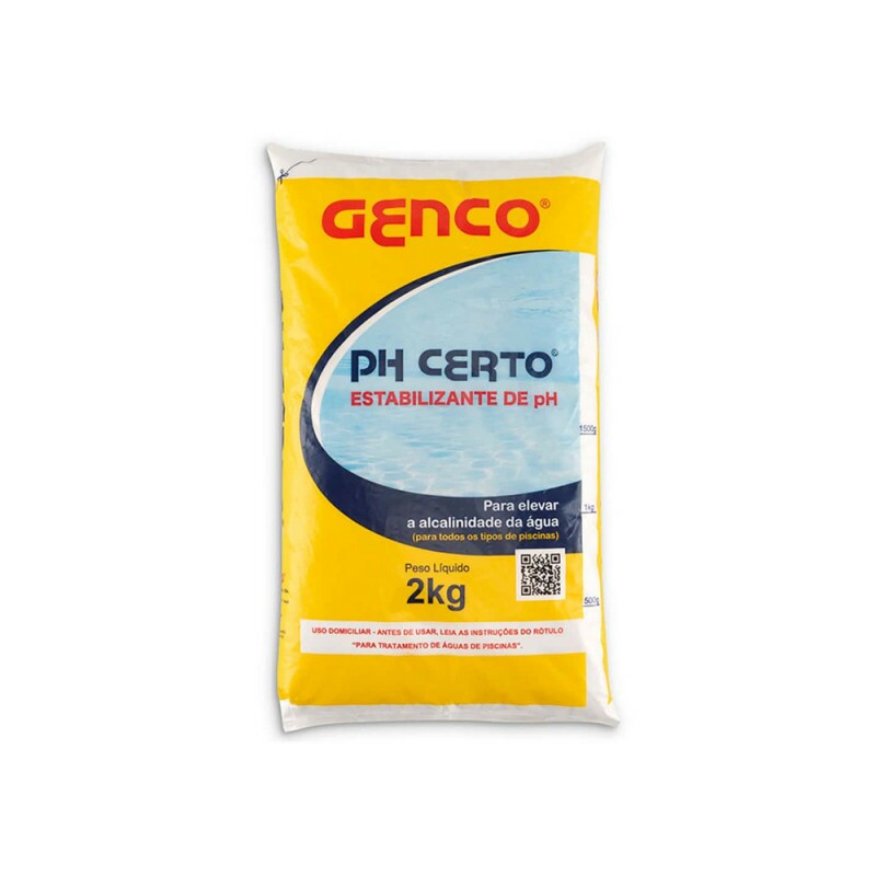 Ph Certo Genco Alcalinizante Elevador de Alcalinidade 2kg Ph Certo Genco Alcalinizante Elevador de Alcalinidade 2kg