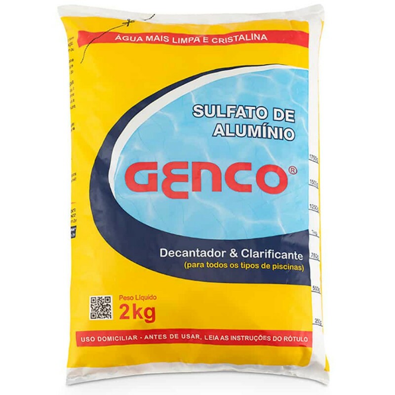 Sulfato de Alumínio Genco 2 Kg Decantador Clarificante Sulfato de Alumínio Genco 2 Kg Decantador Clarificante