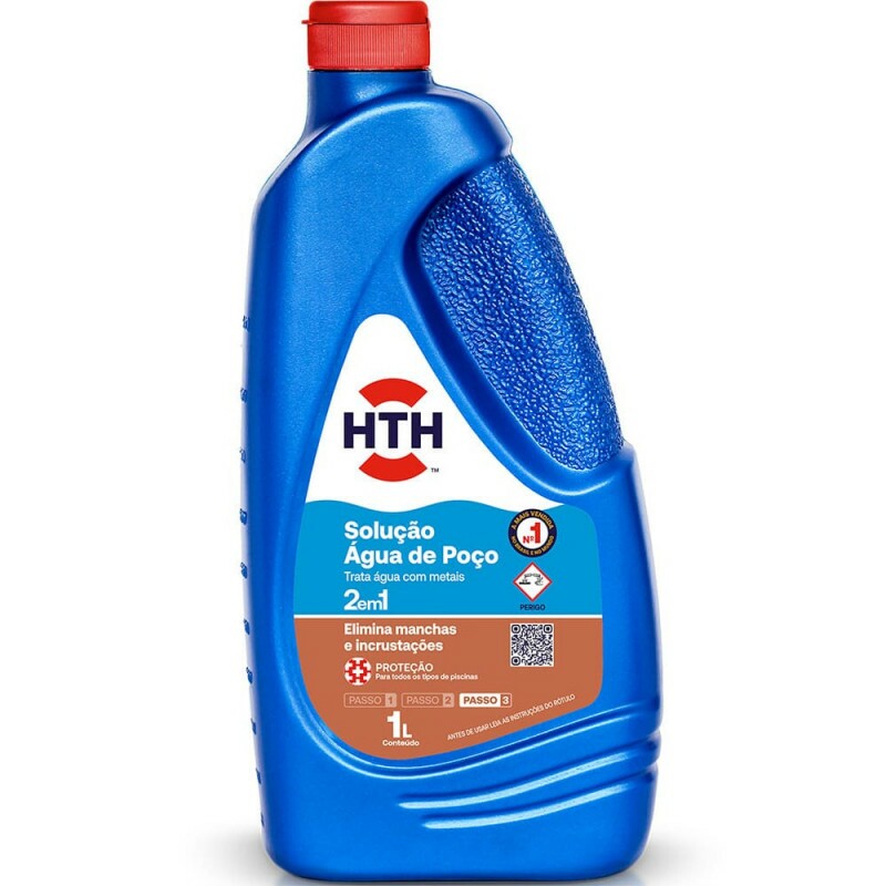 Hth Solução Agua de Poço para Piscinas 1lt Hth Solução Agua de Poço para Piscinas 1lt