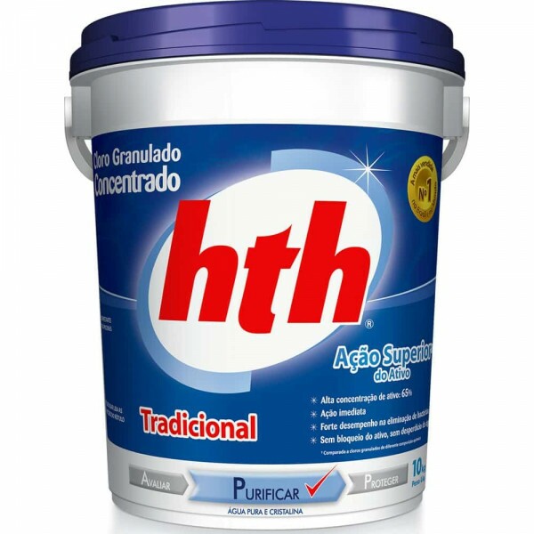 Cloro hth Hipoclorito Tradicional 65 balde 10kg Cloro hth Hipoclorito Tradicional 65 balde 10kg