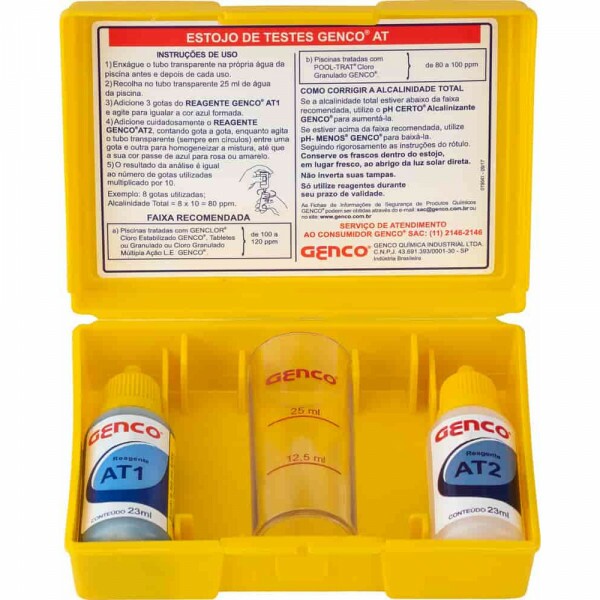 Estojo de Analises de Alcalinidade AT Genco Estojo de Analises de Alcalinidade AT Genco